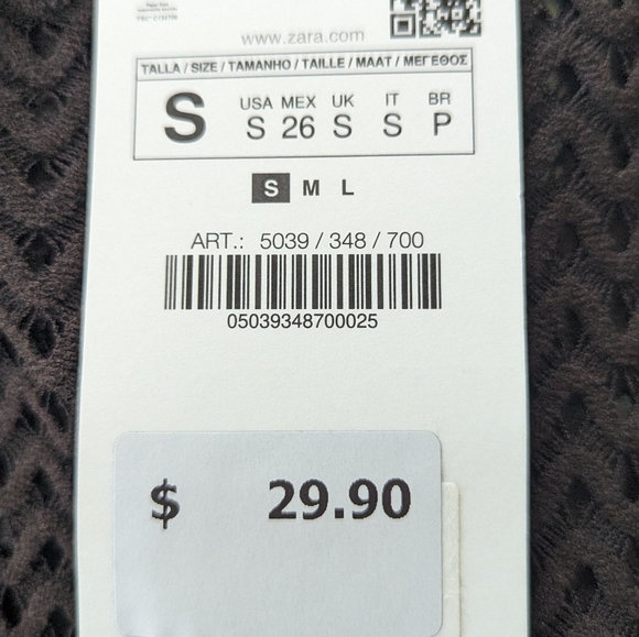 NWT zara open back perforated bodysuit - Picture 7 of 8